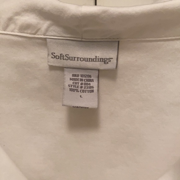 SOFT  SURROUNDINGS BLOUSE - Picture 8 of 11